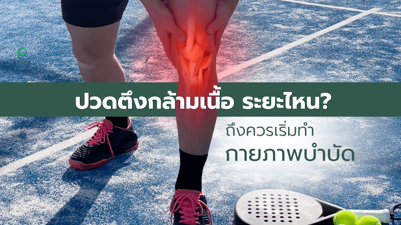 ปวดตึงกล้ามเนื้อ ระยะไหนถึงควรเริ่มทำกายภาพบำบัด? สัญญาณเตือนที่ไม่ควรปล่อยไว้จนเรื้อรัง